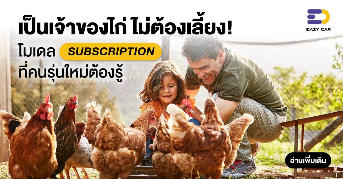 เป็นเจ้าของไก่ ไม่ต้องเลี้ยง! โมเดล Subscription ที่คนรุ่นใหม่ต้องรู้